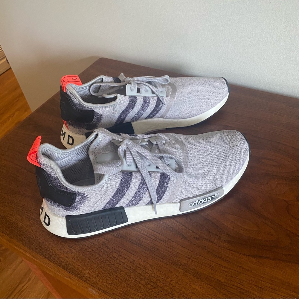 Adidas NMD R1 Stencil Pack Sneaker black grey and orange